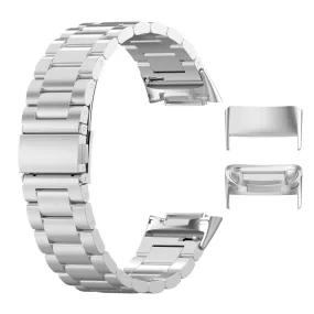 1 Pair Fitbit Charge 5 Metal connector replacement for watch straps - Silver