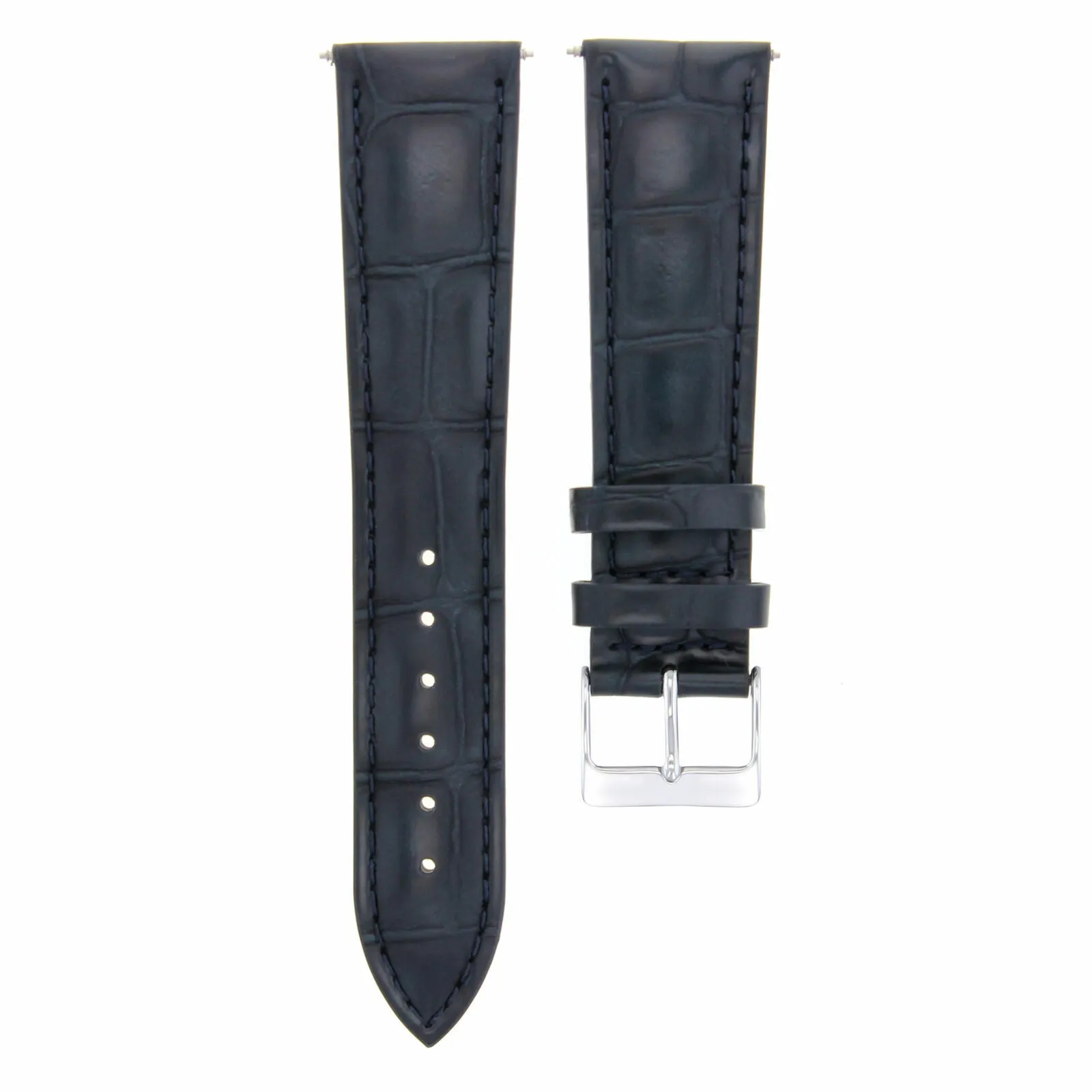 18MM GENUINE LEATHER WATCH BAND STRAP FOR CITIZEN ECO DRIVE BM8180-03E DARK BLUE