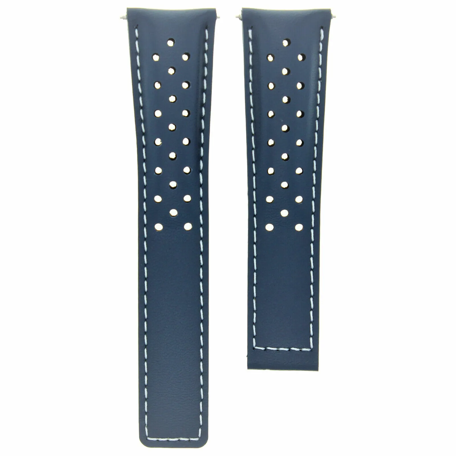 20-22MM LEATHER STRAP BAND FOR TAG HEUER CARRERA CV2010 PERFORAT CLASP FC5037,40