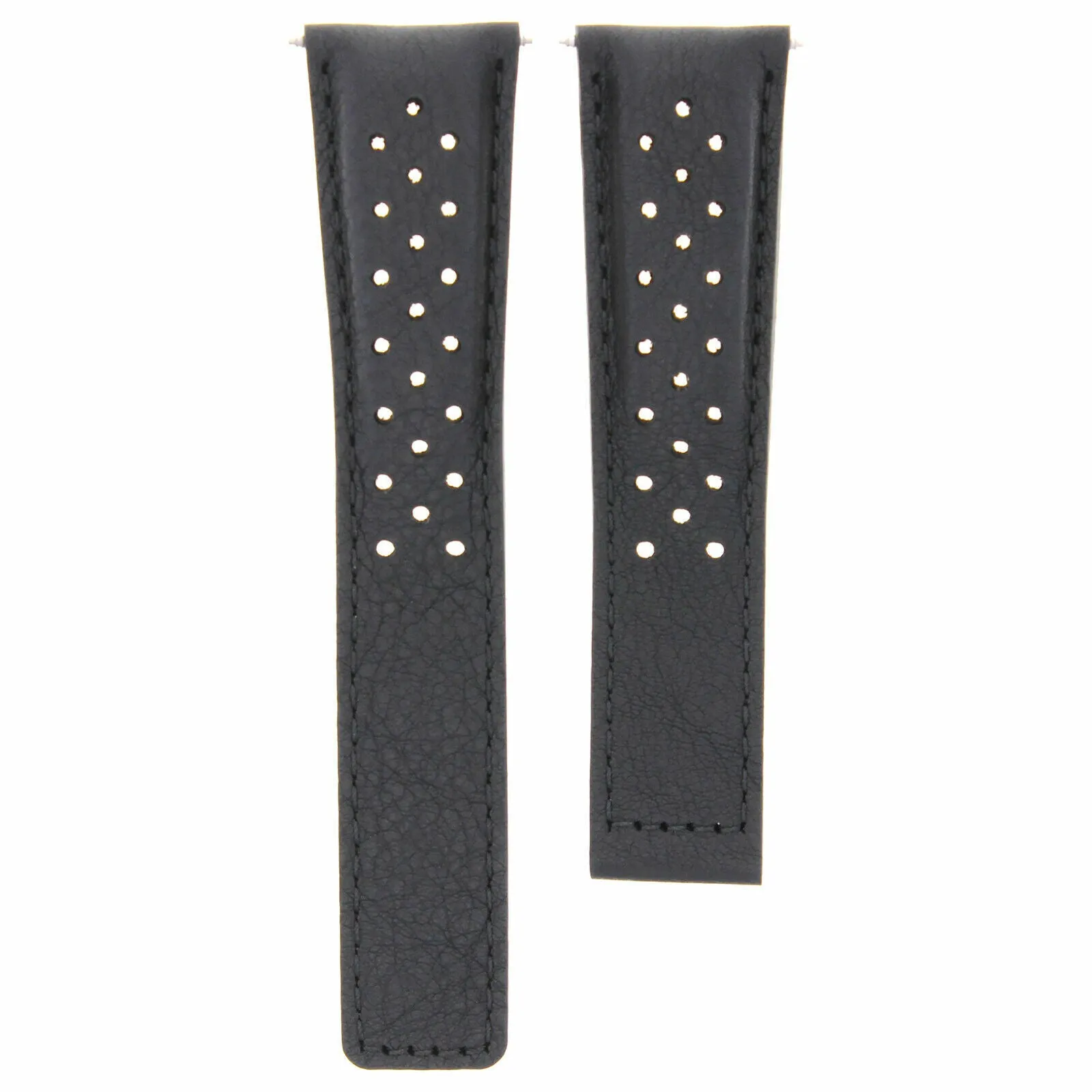 20-22MM LEATHER STRAP BAND FOR TAG HEUER CARRERA CV2010 PERFORAT CLASP FC5037,40