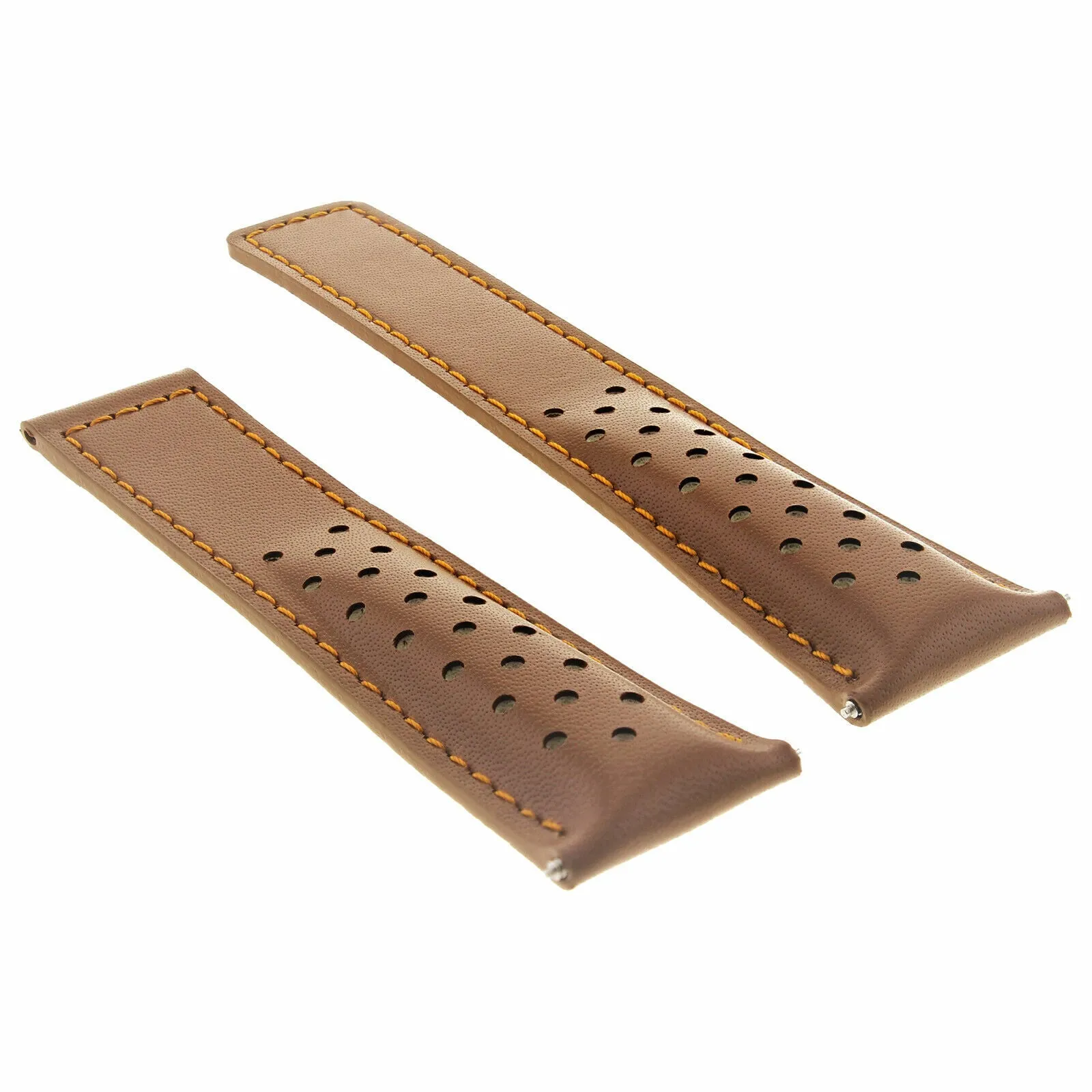 20-22MM LEATHER STRAP BAND FOR TAG HEUER CARRERA CV2010 PERFORAT CLASP FC5037,40