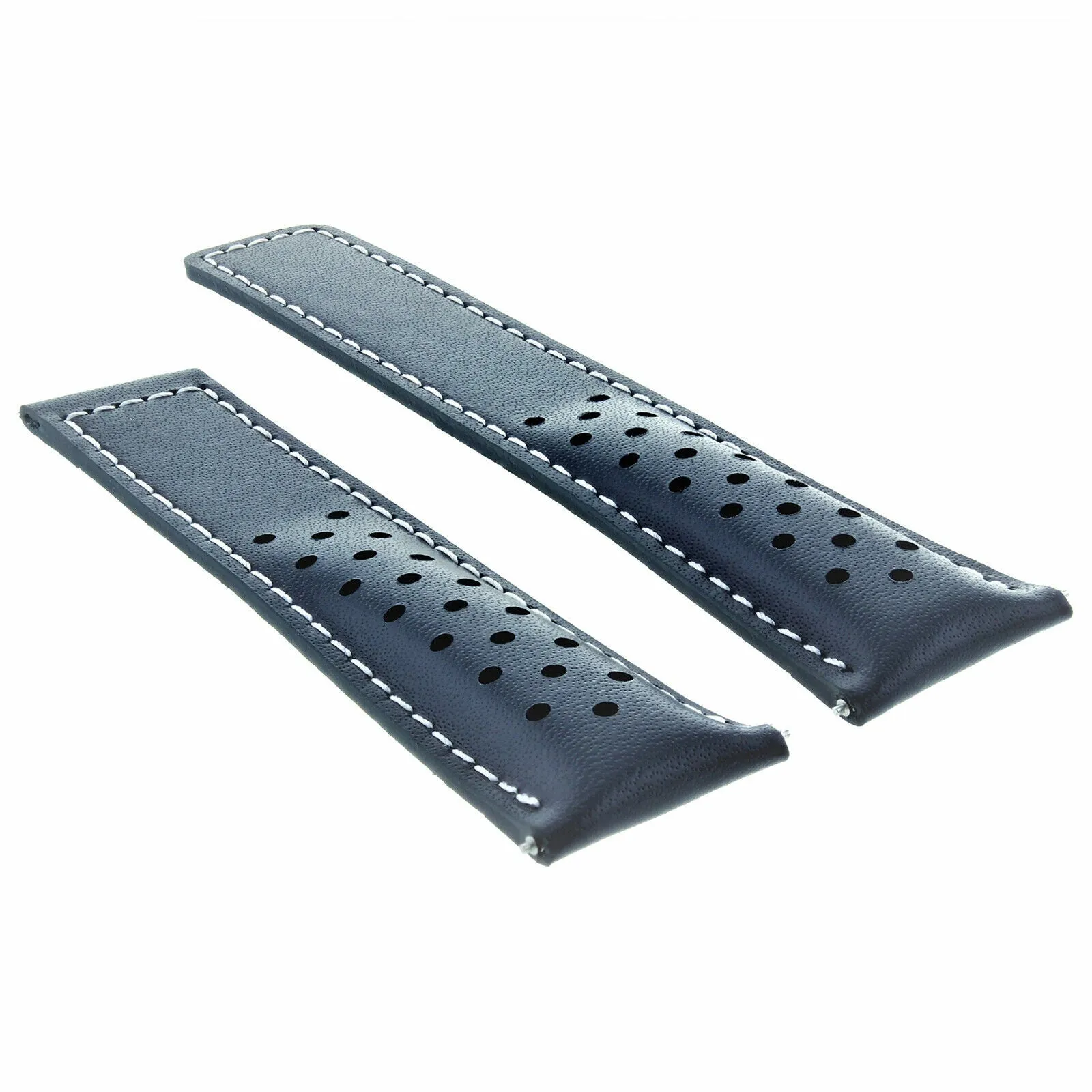 20-22MM LEATHER STRAP BAND FOR TAG HEUER CARRERA CV2010 PERFORAT CLASP FC5037,40