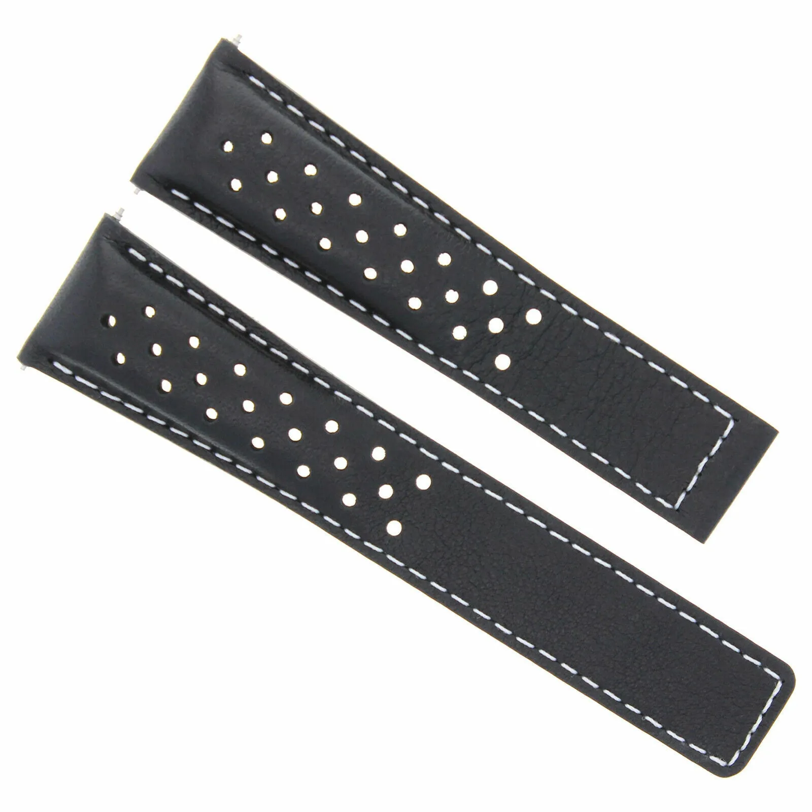 20-22MM LEATHER STRAP BAND FOR TAG HEUER CARRERA CV2010 PERFORAT CLASP FC5037,40