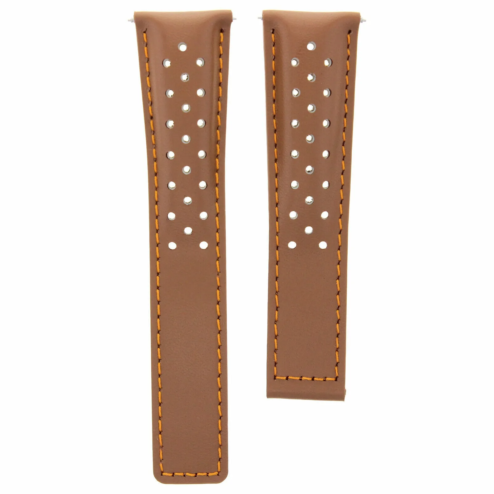 20-22MM LEATHER STRAP BAND FOR TAG HEUER CARRERA CV2010 PERFORAT CLASP FC5037,40
