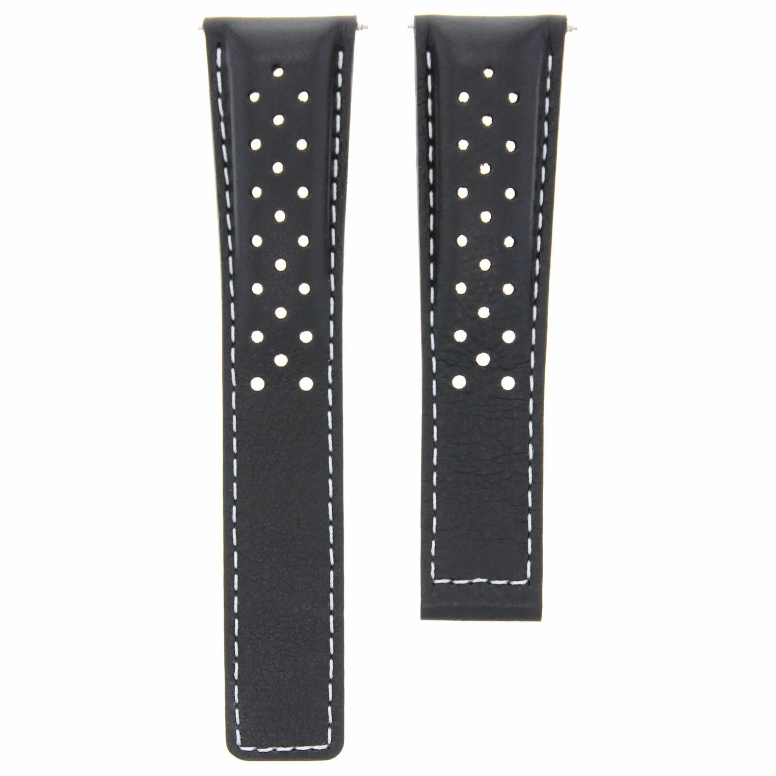 20-22MM LEATHER STRAP BAND FOR TAG HEUER CARRERA CV2010 PERFORAT CLASP FC5037,40