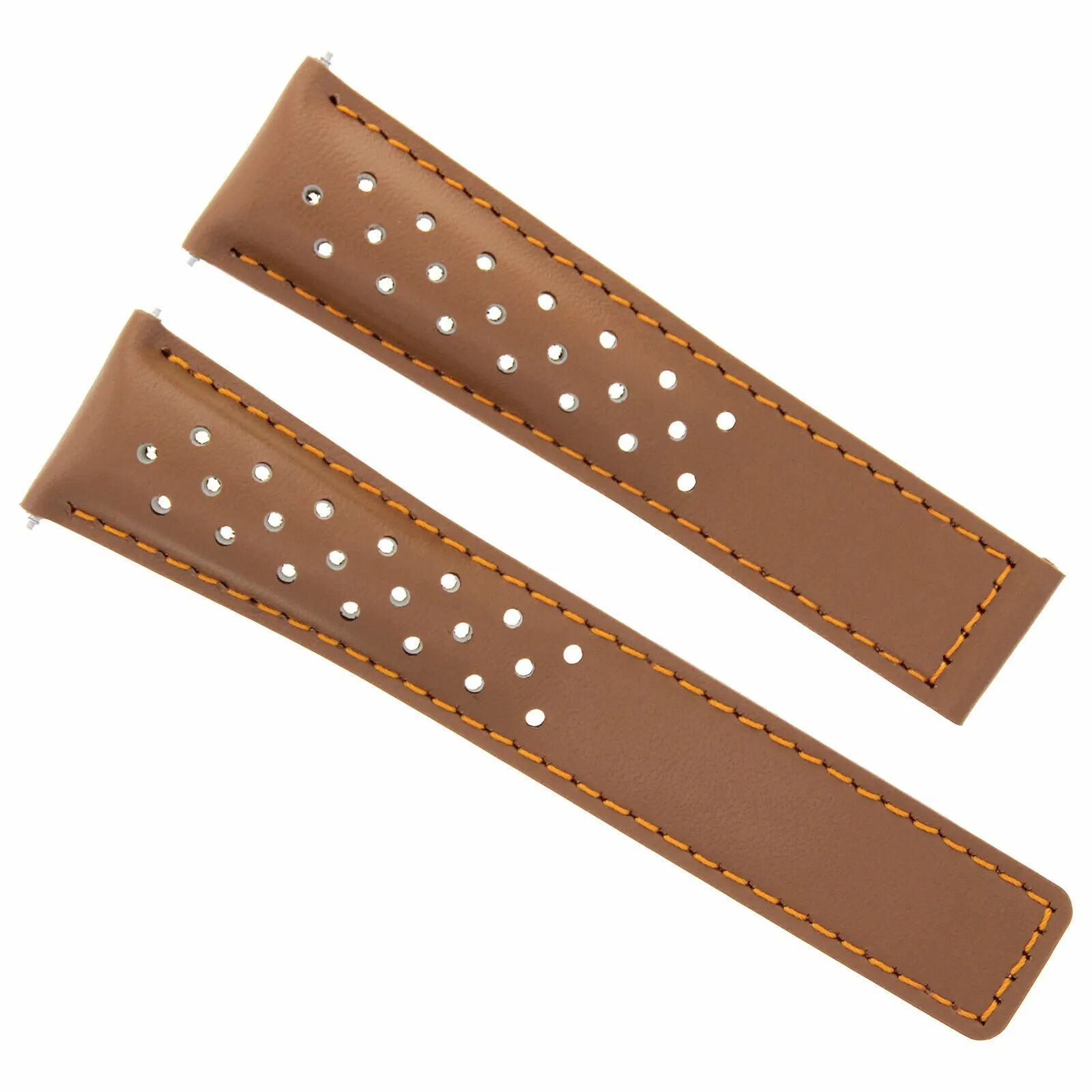 20-22MM LEATHER STRAP BAND FOR TAG HEUER CARRERA CV2010 PERFORAT CLASP FC5037,40