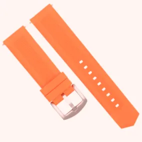 20MM SILICONE RUBBER WATCH BAND STRAP FOR TAG HEUER F1 FORMULA AQUARACER ORANGE