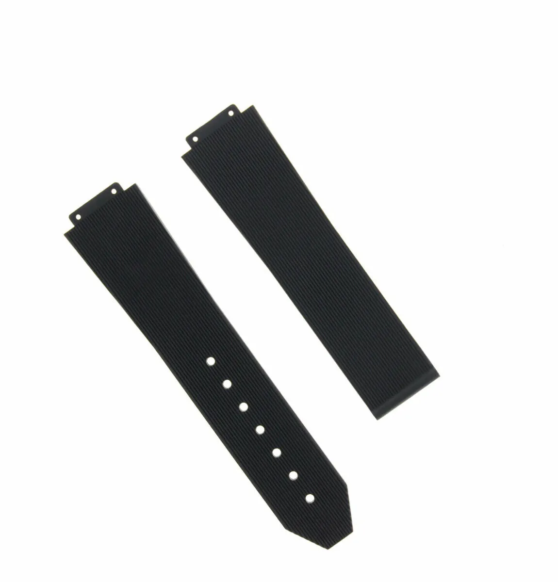 21-24-25MM RUBBER SILICONE WATCH BAND STRAP FOR H HUBLOT  2 BK SCREW SCREWDRIVER