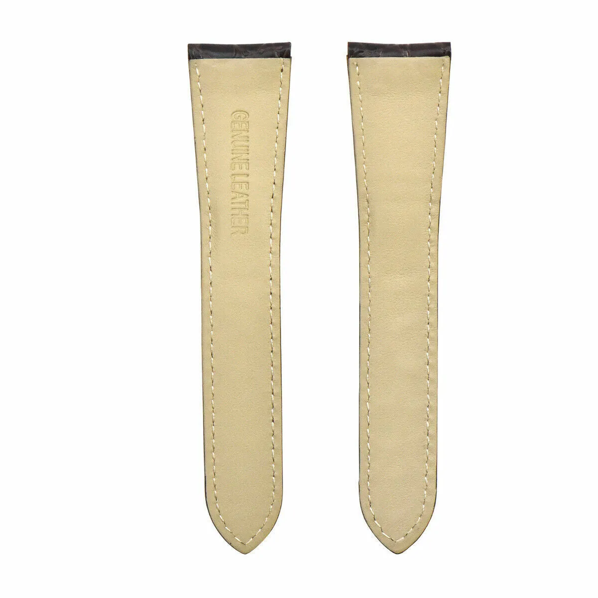 21/18MM LEATHER STRAP BAND FOR FIT CALIBRE DE CARTIER SANTOS DUMONT WATCH BROWN