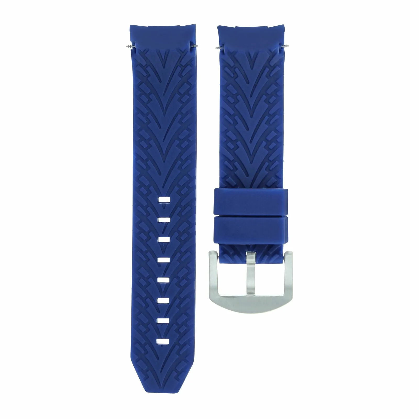 22MM RUBBER STRAP BAND FOR TUDOR BAY HERITAGE 79220R 79360N SPRING BAR REMOVER