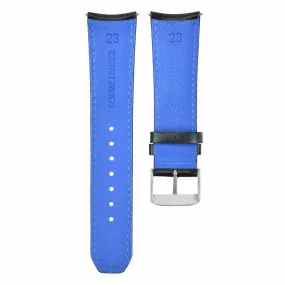 23MM LEATHER STRAP FOR CITIZEN CA0467-03E ECO-DRIVE WATCH BAND BLUE COLOR