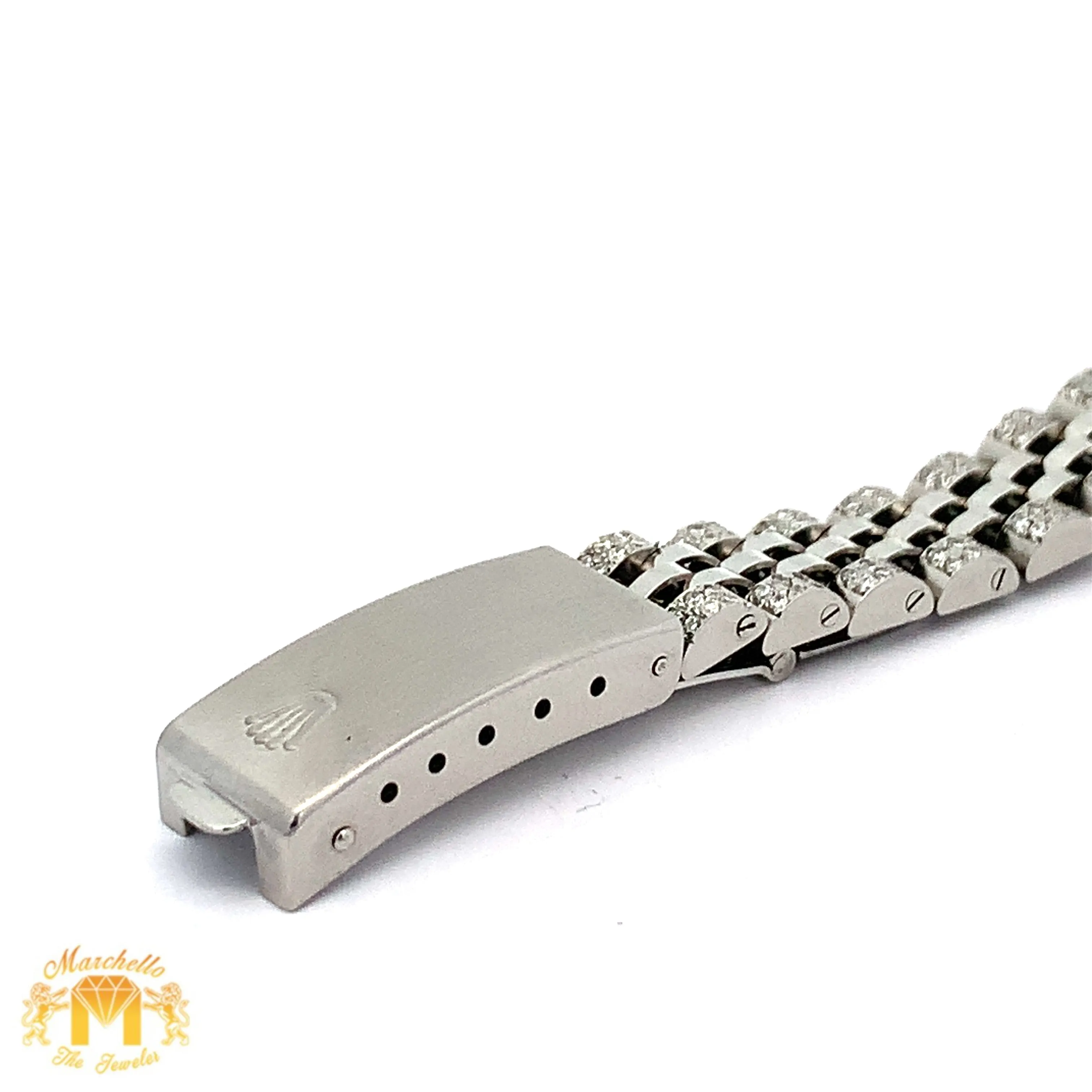 26mm Ladies`Rolex Datejust Watch with Stainless Steel Jubilee Diamond Bracelet