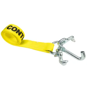 2" x 6' Replacement Tow Strap with RTJ Cluster Hooks | Yellow