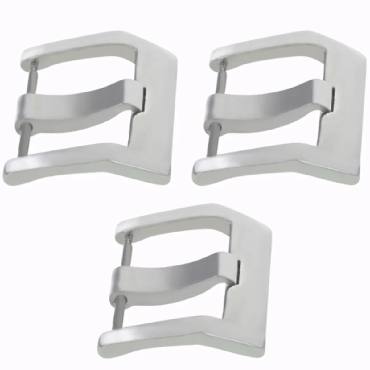 3-22MM BUCKLE FOR BELL & ROSS RUBBER BAND LEATHER STRAP BR01, BR02, BR03  BRUSH