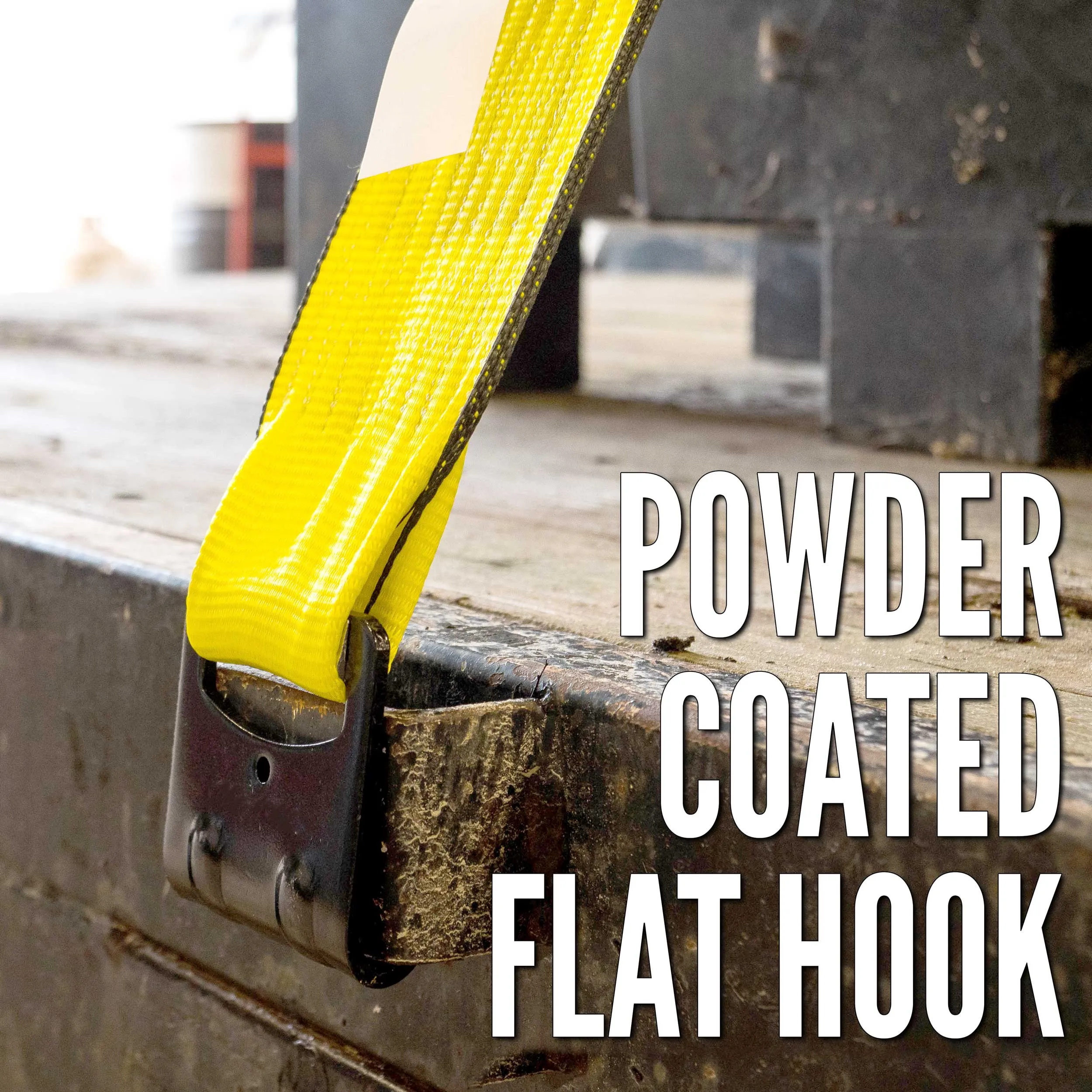 3" x 11" Fixed End with Flat Hook / Bolt Loop | No Ratchet