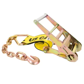 4" x 11" Replacement Ratchet Strap Fixed End - Ratchet / Chain Extension | Yellow
