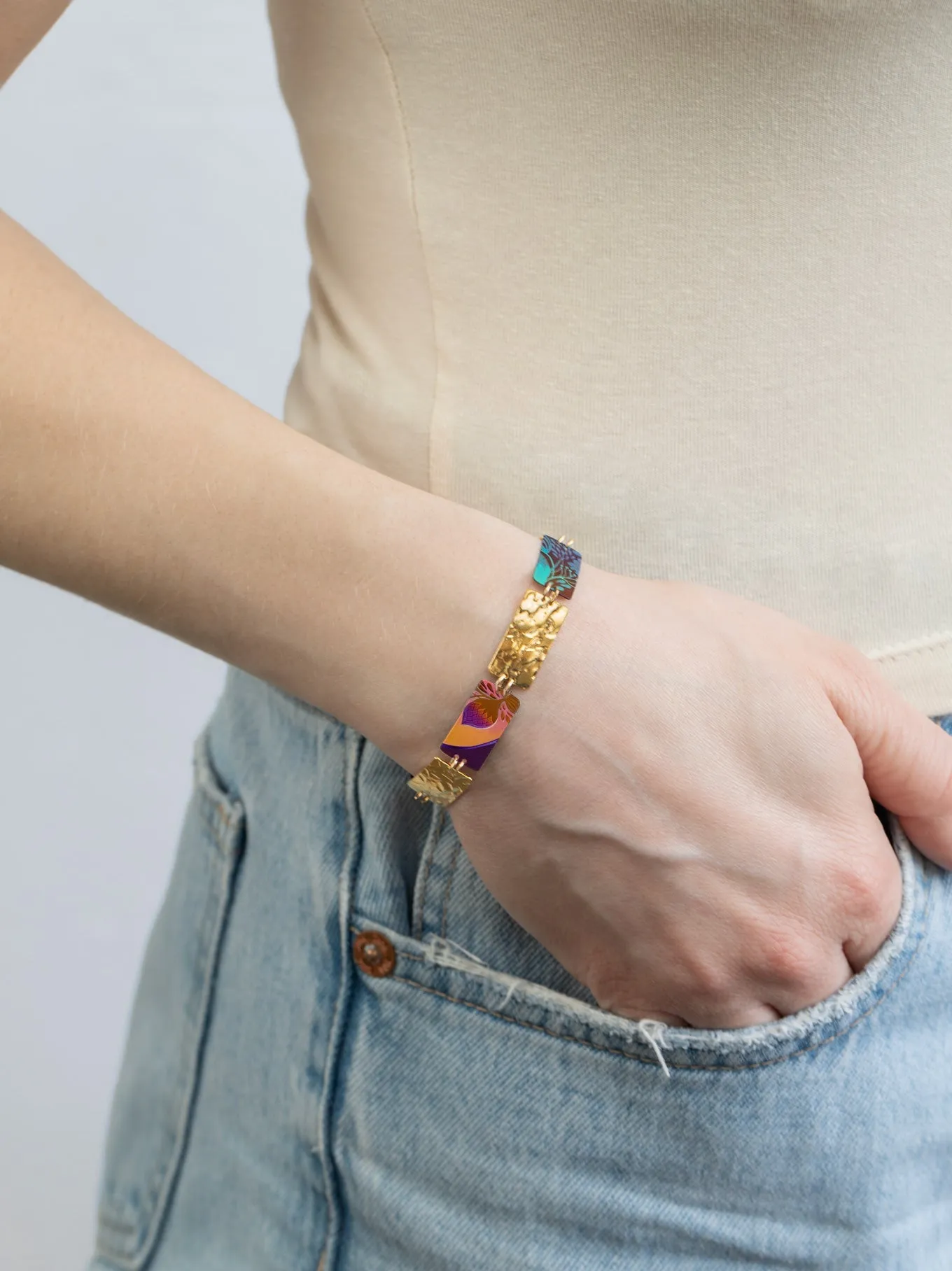 Amber Wave Lana Talisman Bracelet