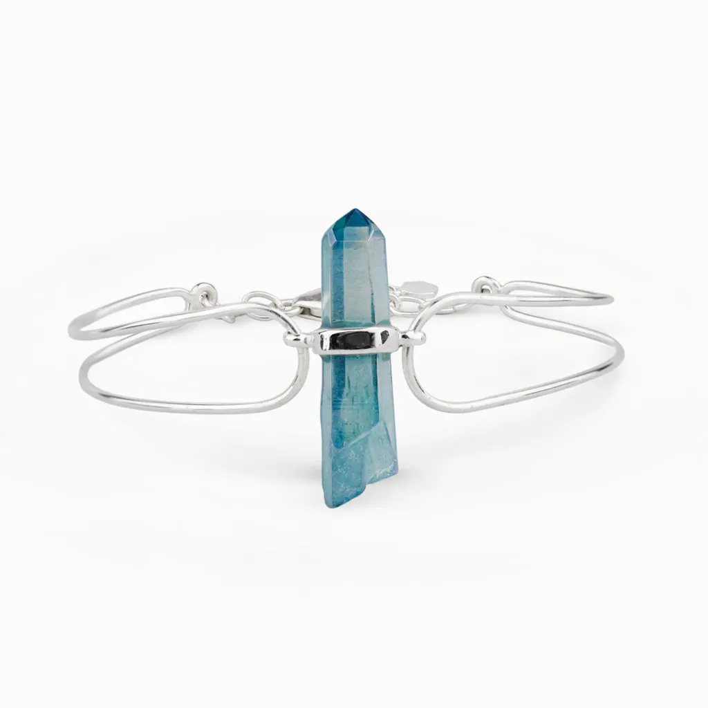 Aqua Aura Wire Bracelet