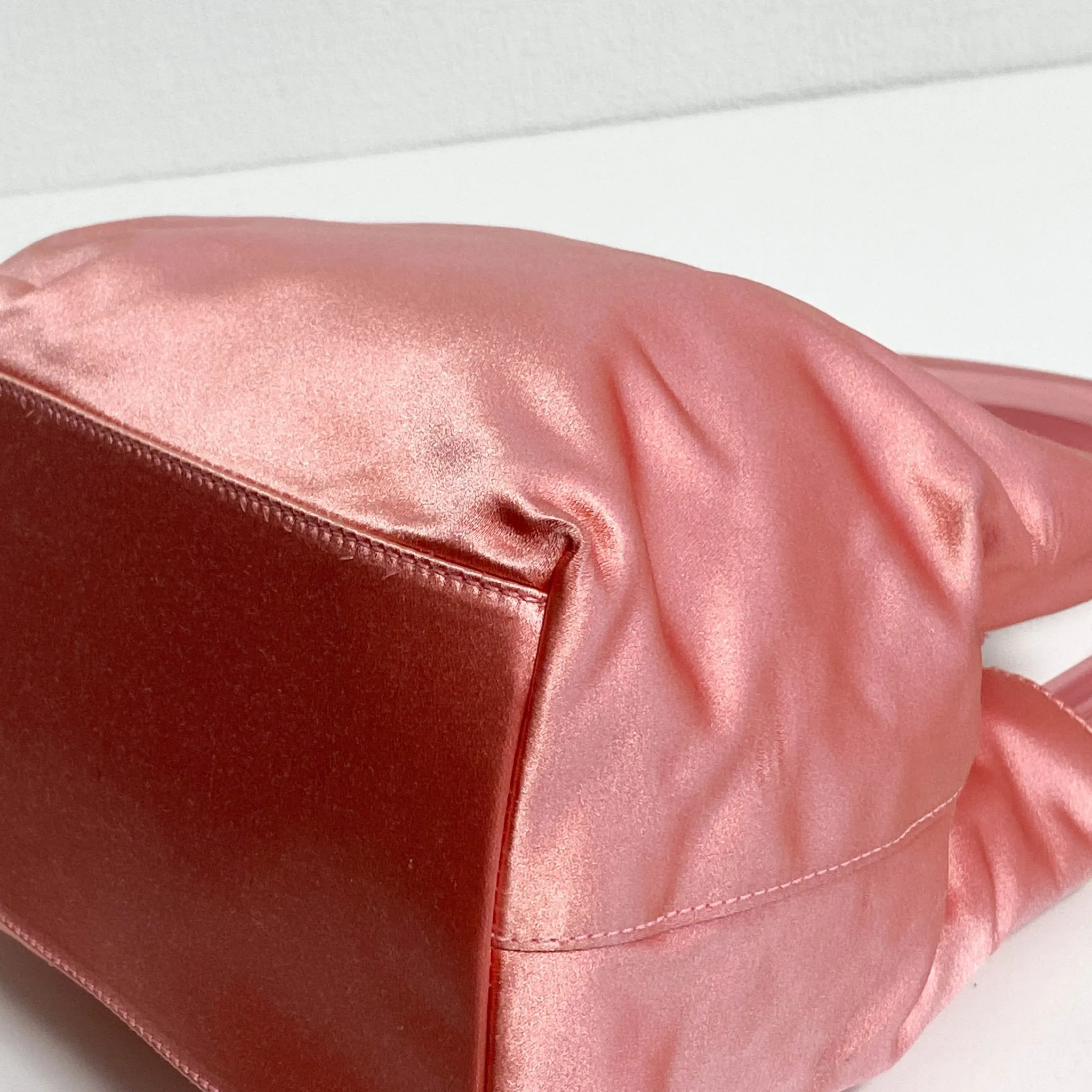 Archive Pink Satin Handle Bag