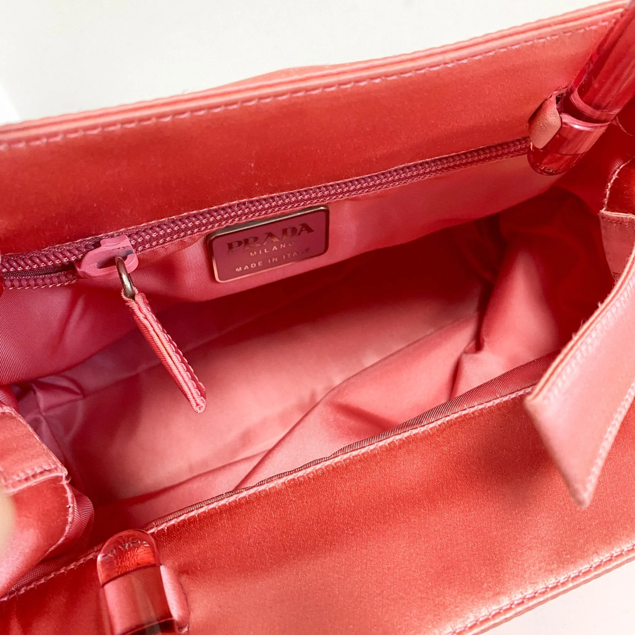 Archive Pink Satin Handle Bag