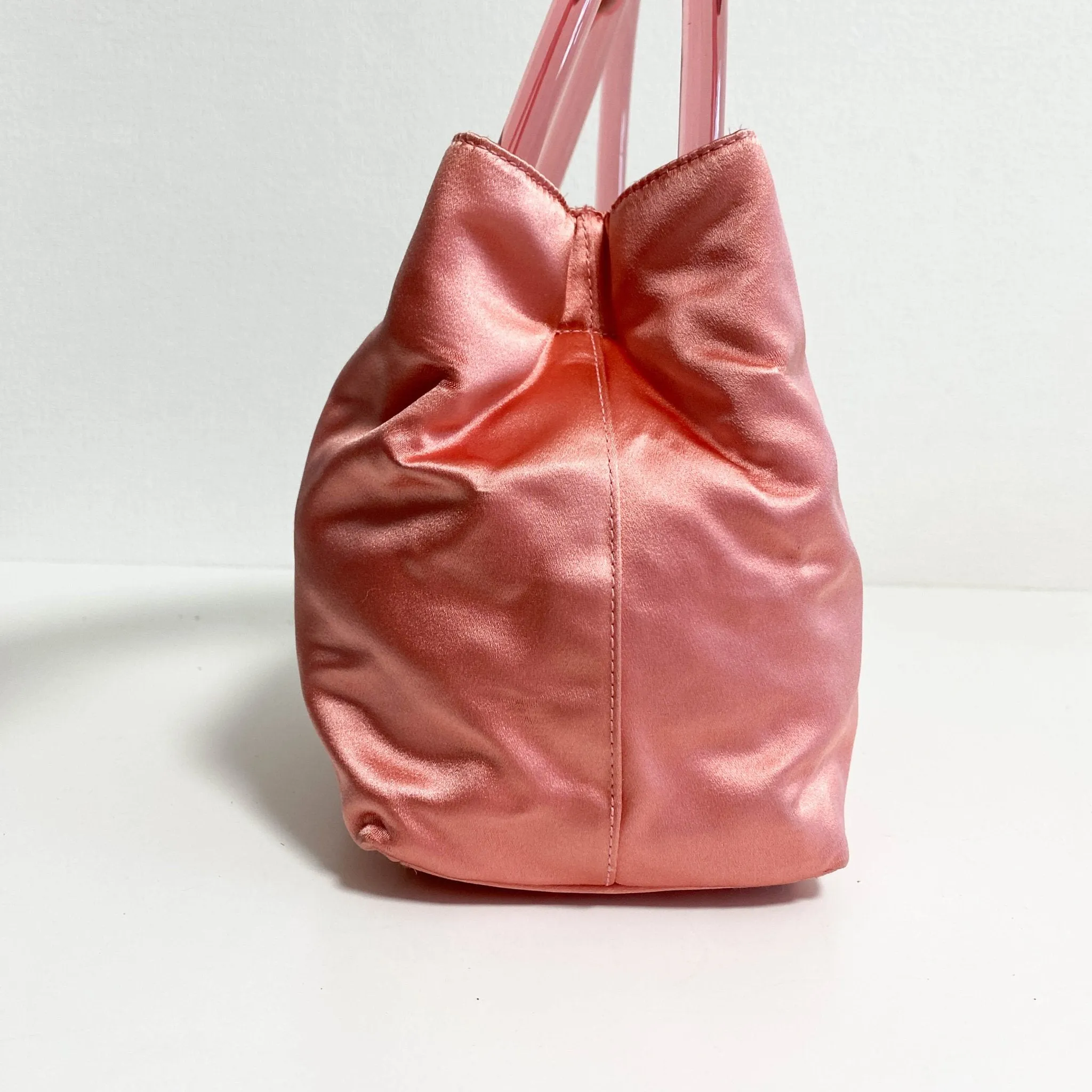 Archive Pink Satin Handle Bag
