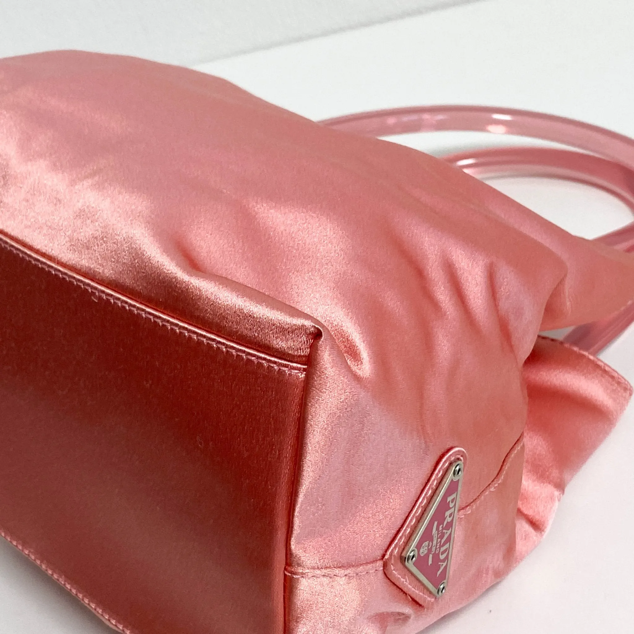 Archive Pink Satin Handle Bag