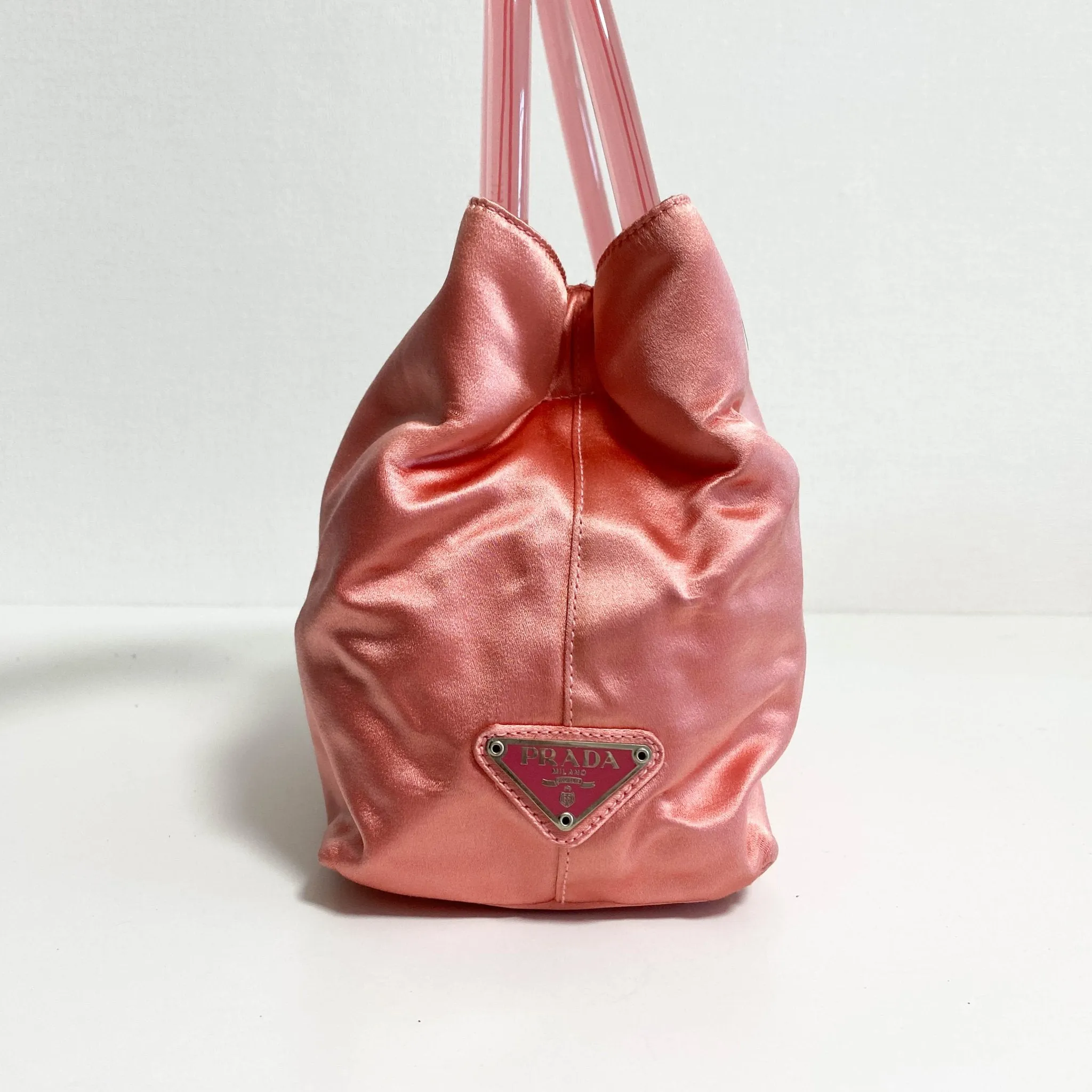 Archive Pink Satin Handle Bag