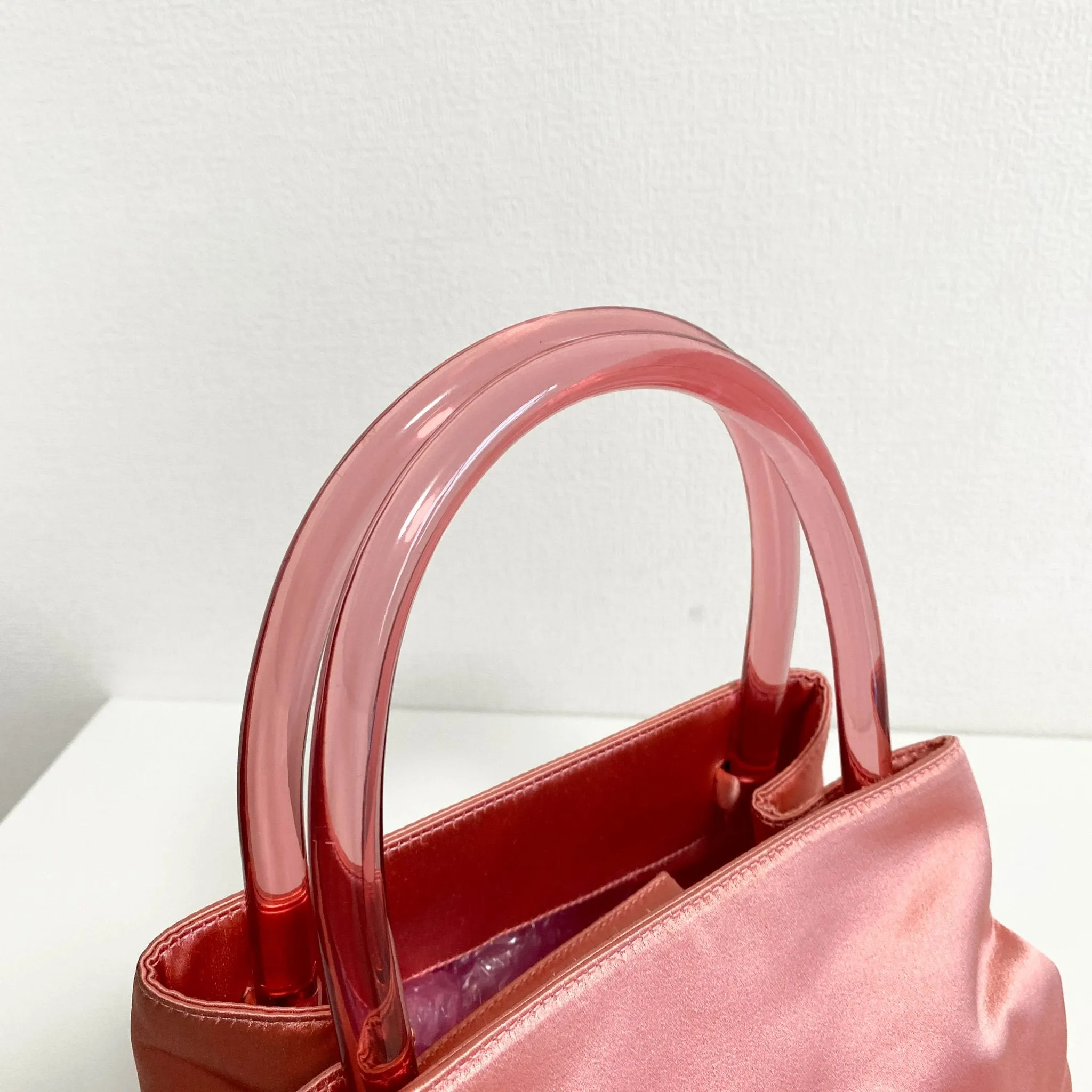 Archive Pink Satin Handle Bag