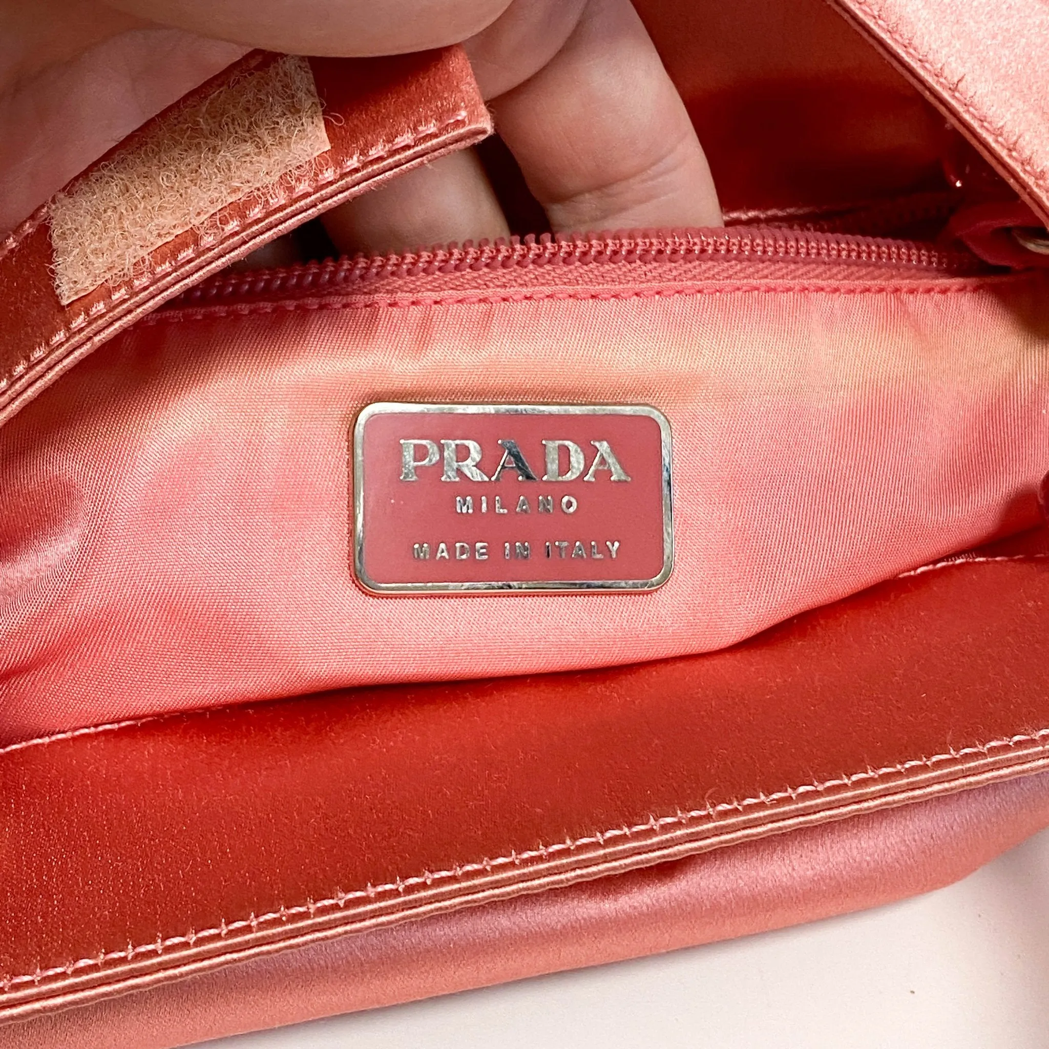 Archive Pink Satin Handle Bag