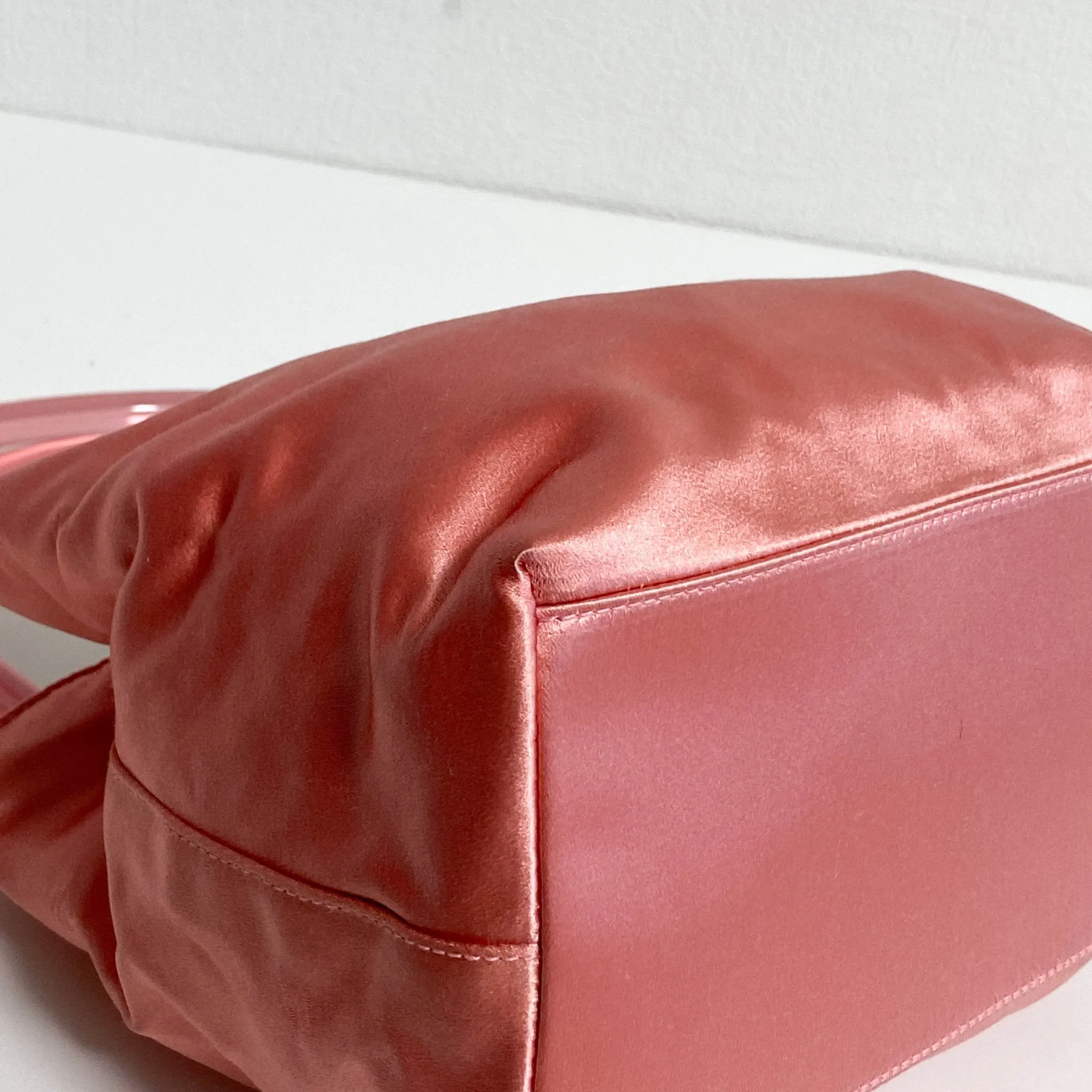 Archive Pink Satin Handle Bag