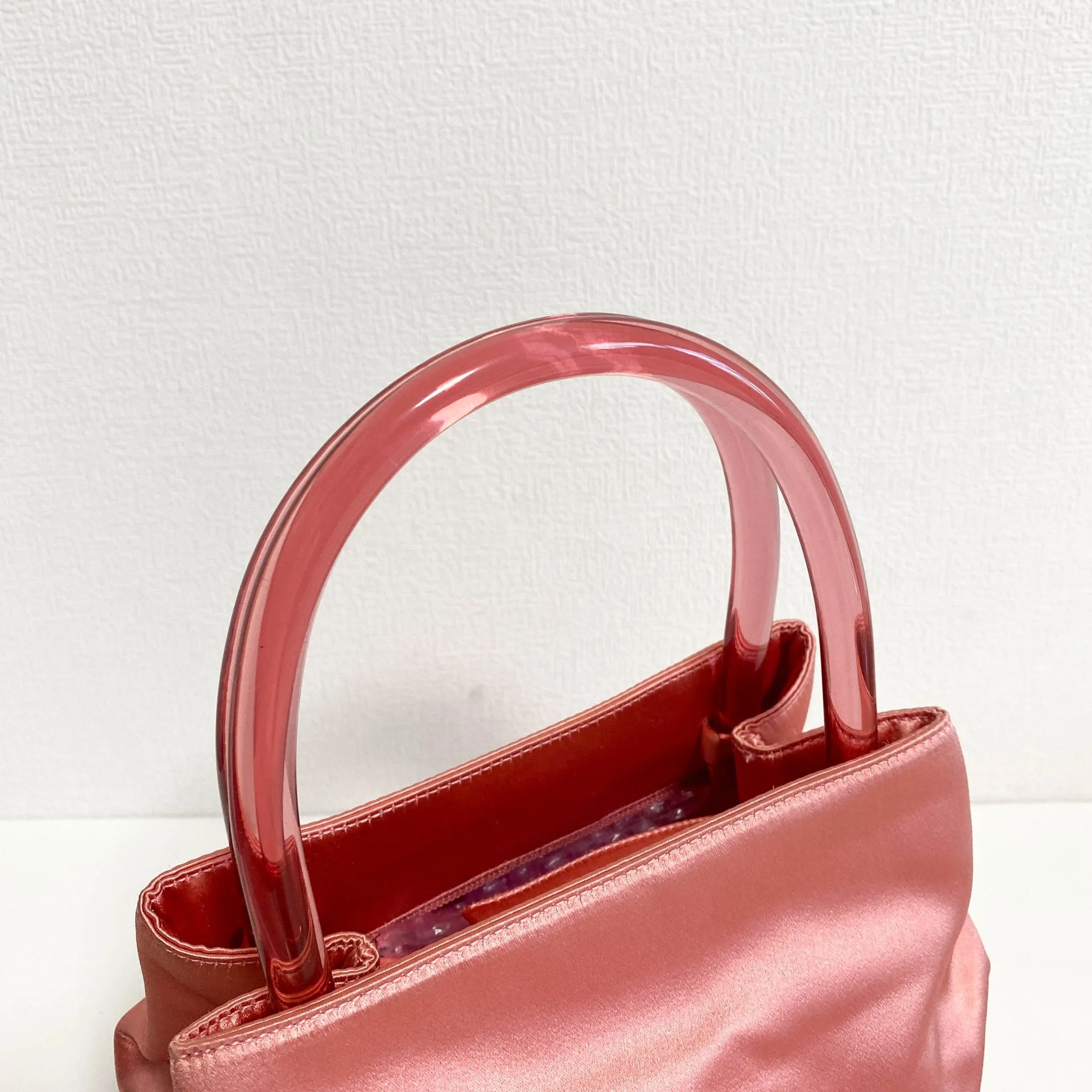 Archive Pink Satin Handle Bag