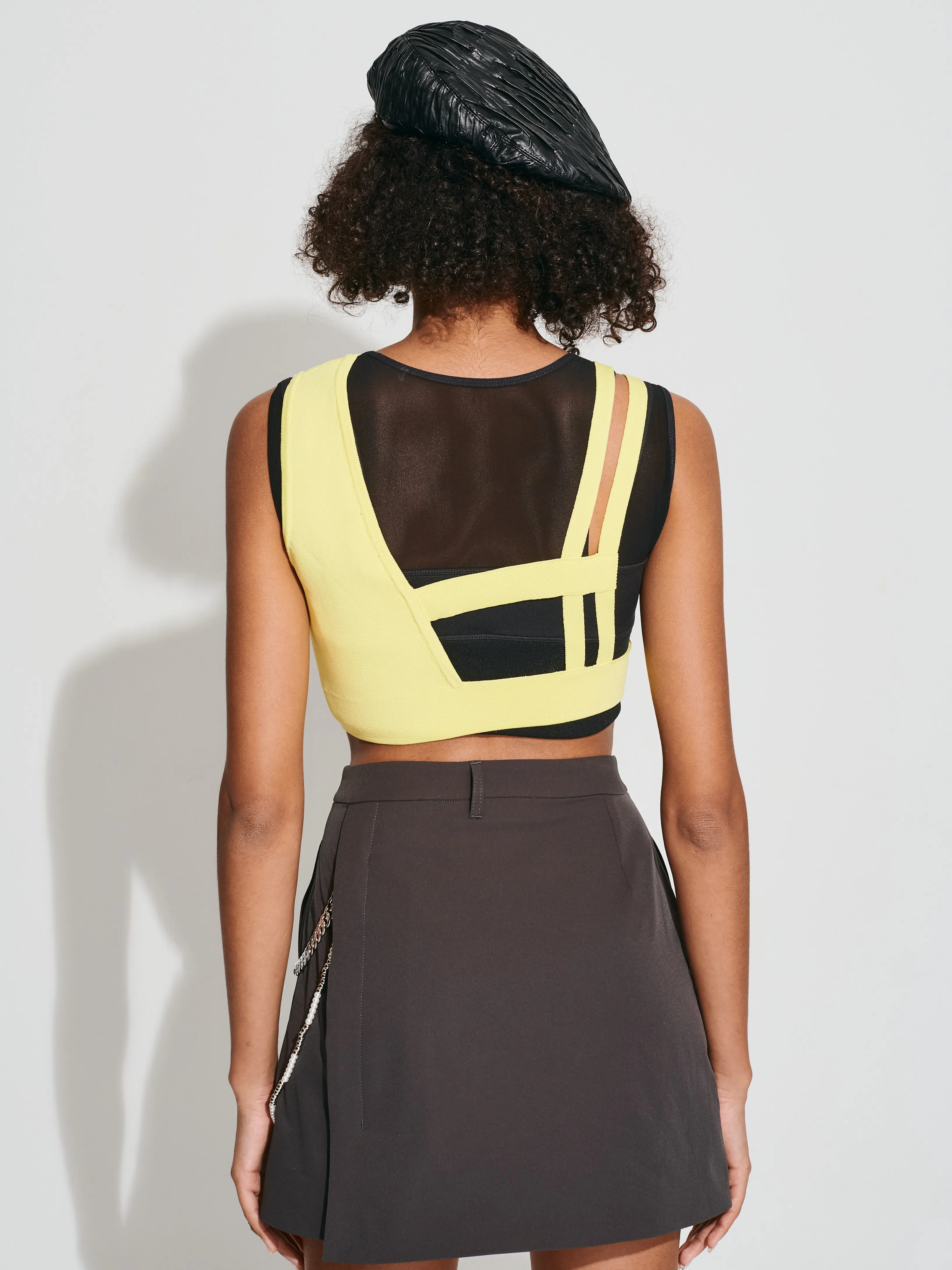 Asymmetric Sling Knit Vest