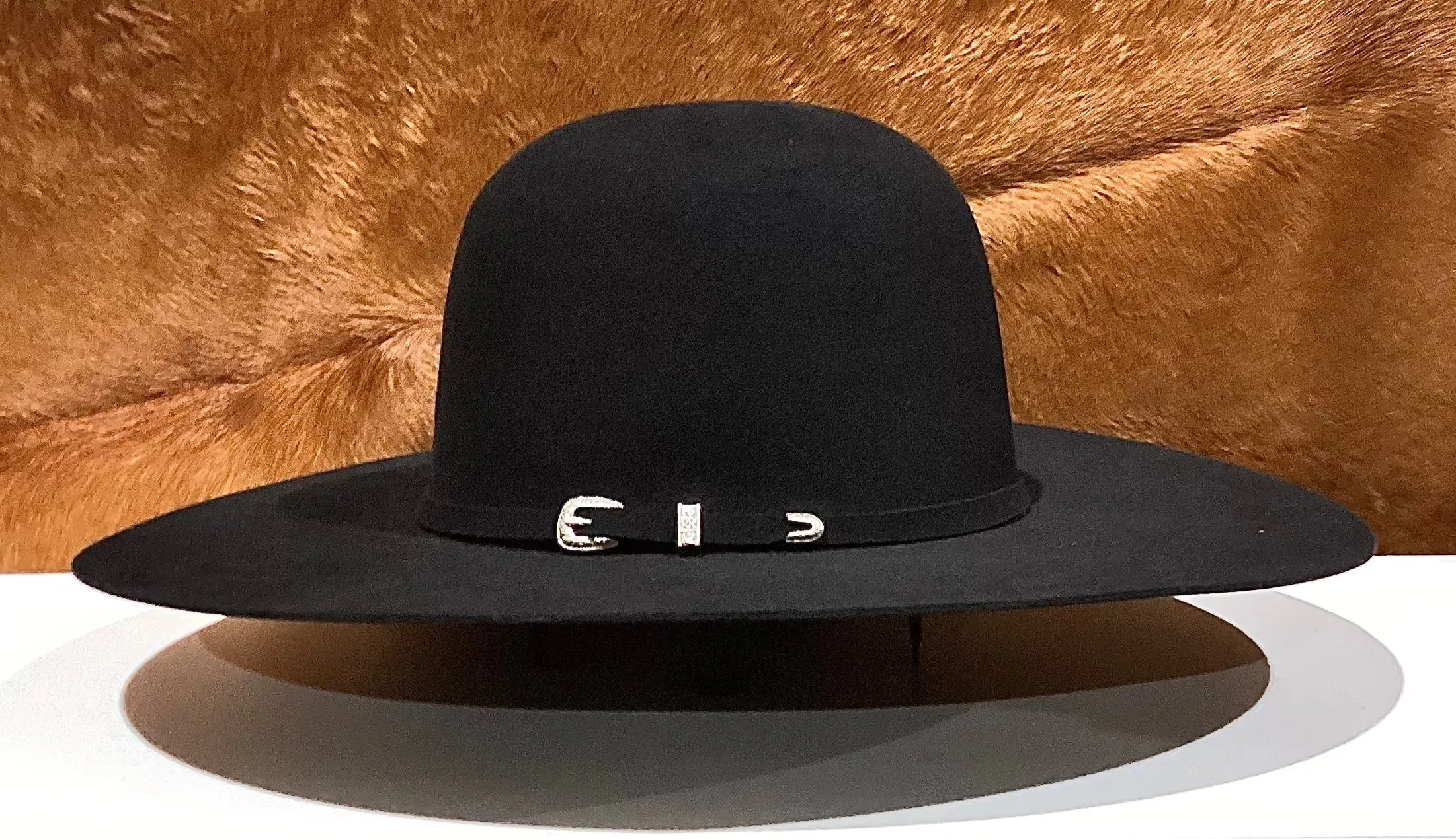 ATWOOD OPEN CROWN 5X FELT HAT - BLACK