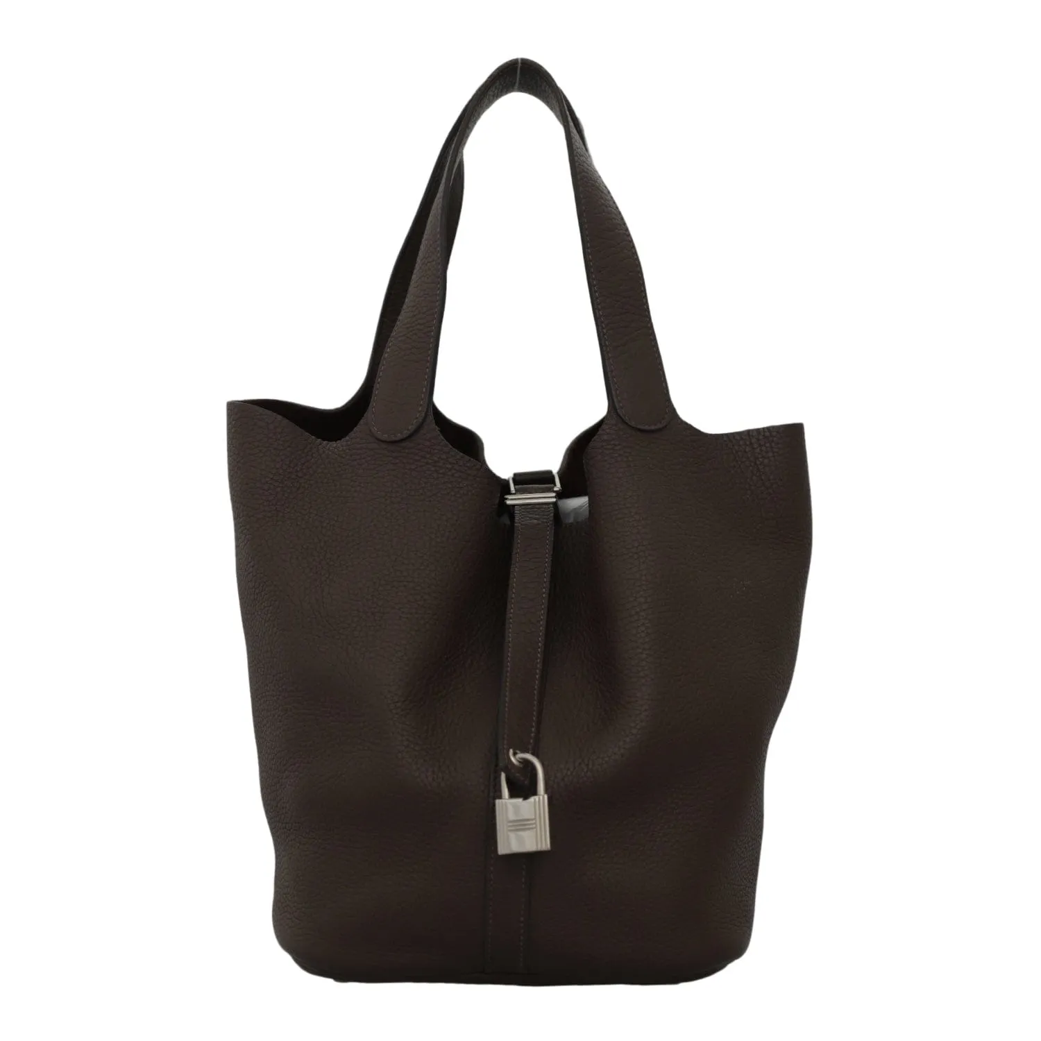 *AUCTION* Hermès Picotin 26 Chocolate Clemence PHW #G 06315B