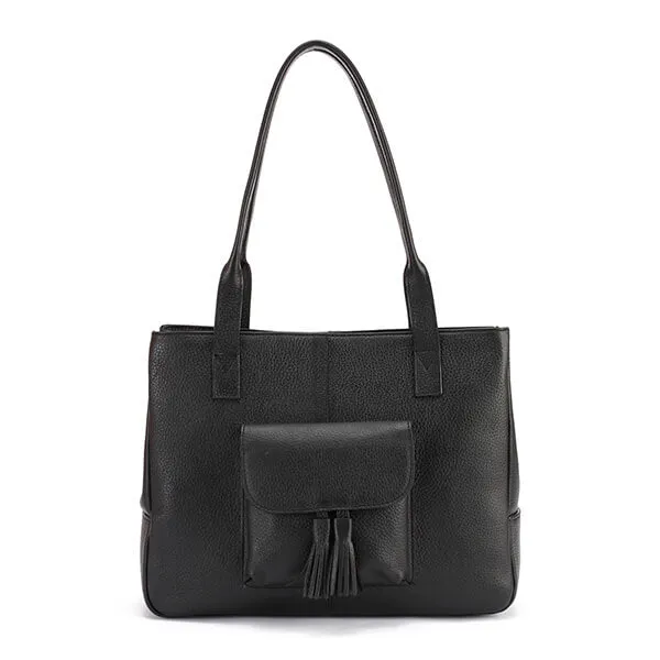 Ava – Leather Tassel Handbag