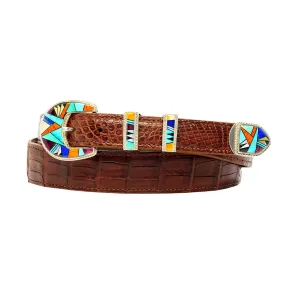 B G Mudd 507LL w/ Multi-Stone  Inlay Buckle Set 1.0