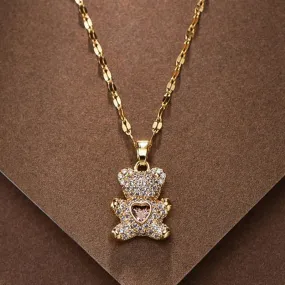 Bear Pendant Necklaces