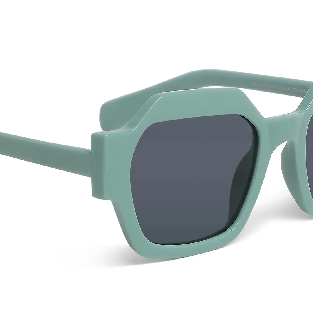 Bevel Frame Square Sunglasses