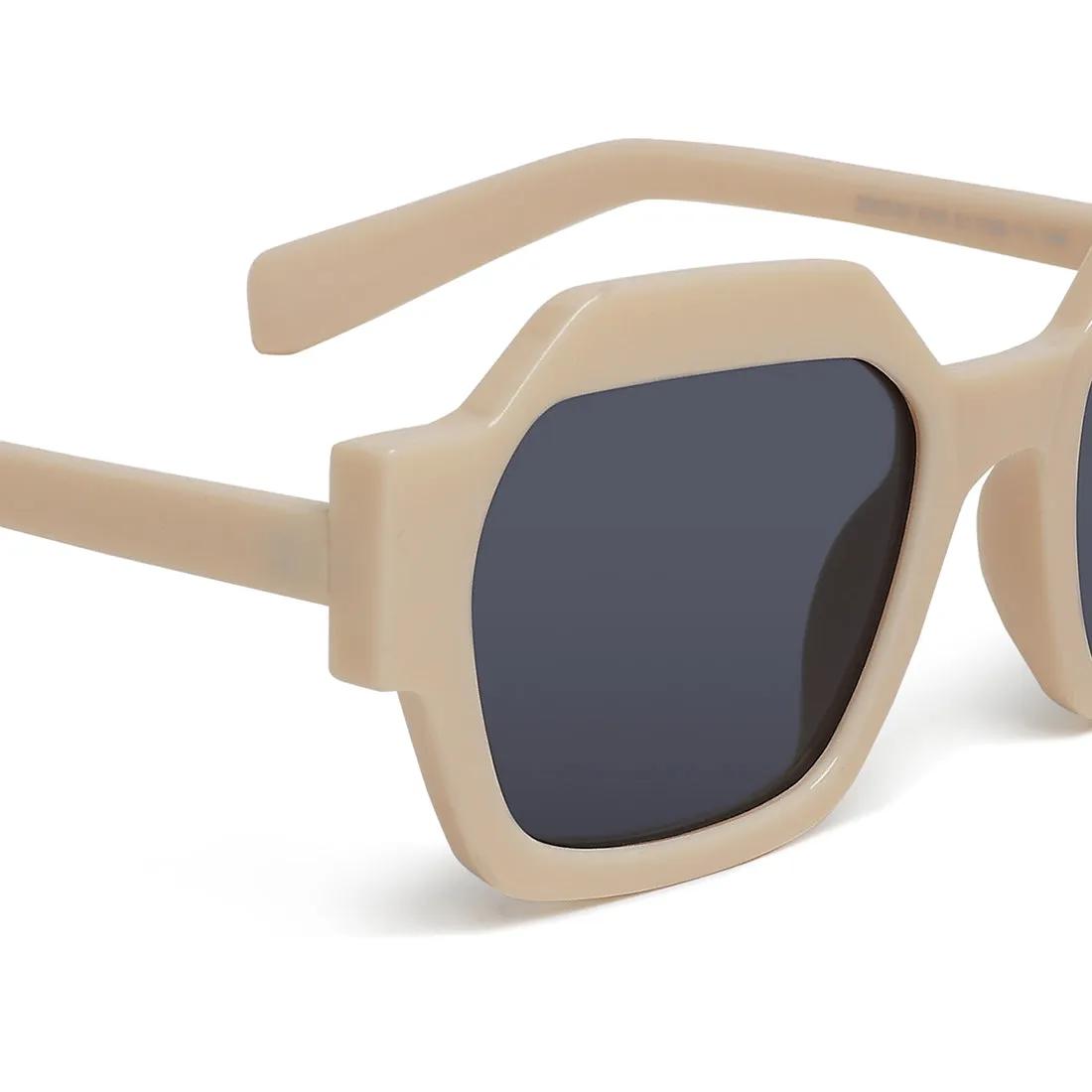 Bevel Frame Square Sunglasses