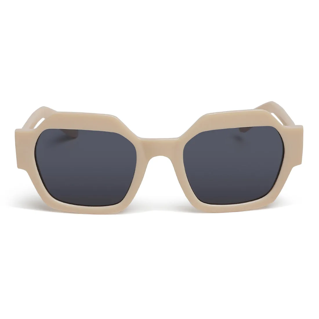 Bevel Frame Square Sunglasses