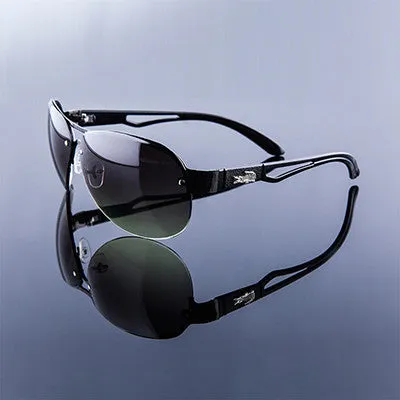 Big size frame UV400 driving sunglasses men brand designer sun glasses for men gradient rimless men sunglasses