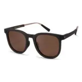 Black & Brown Square Foldable Sunglasses