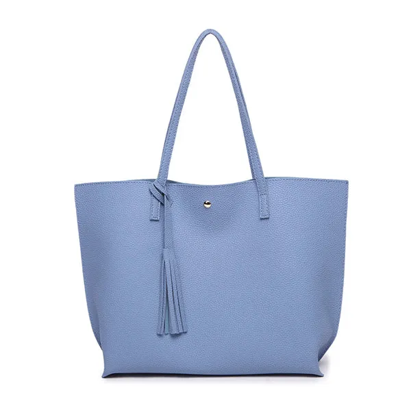 Bokinslon Tassel Leather Handbag