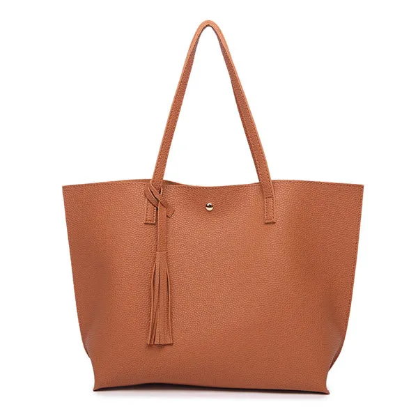 Bokinslon Tassel Leather Handbag