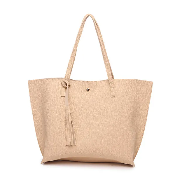 Bokinslon Tassel Leather Handbag