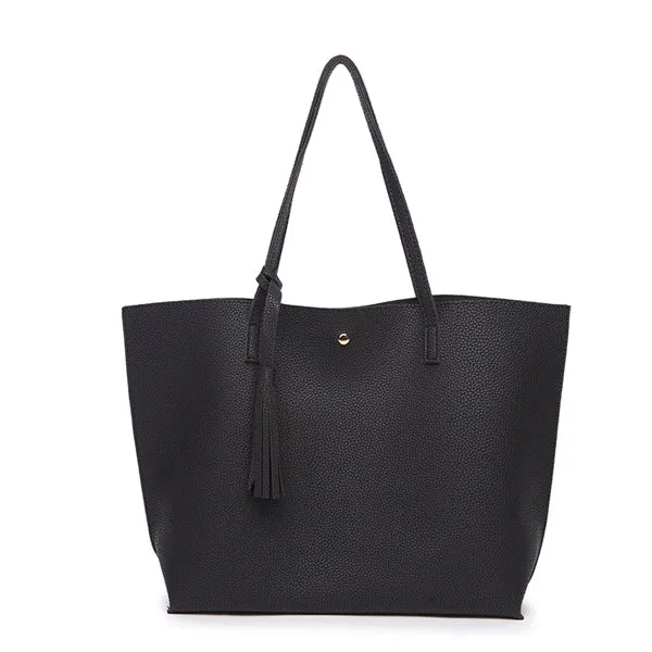 Bokinslon Tassel Leather Handbag