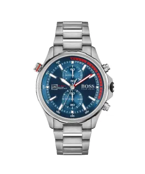 Boss Gents Globetrotter Stainless Steel Bracelet Watch