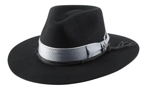 Brittoli Wool Felt Hat - Carte Blanche in Black