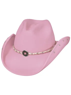 Bullhide BABY JANE 0421P Kids Premium Wool Western Hat Pink