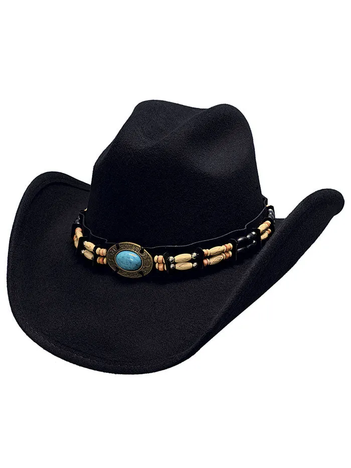Bullhide FORTUNE 0581BL Fashion Felt Collection Hat Black